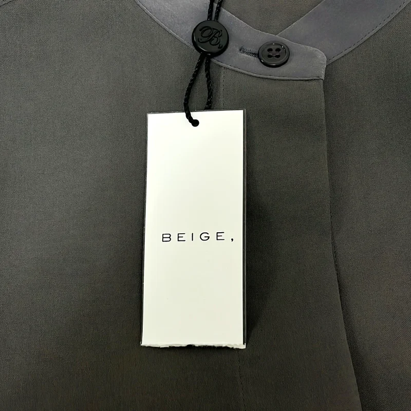 BEIGE， / ベイジ | オーバーシルエット バンドカラー シャツ ワンピース | 4 | レディース