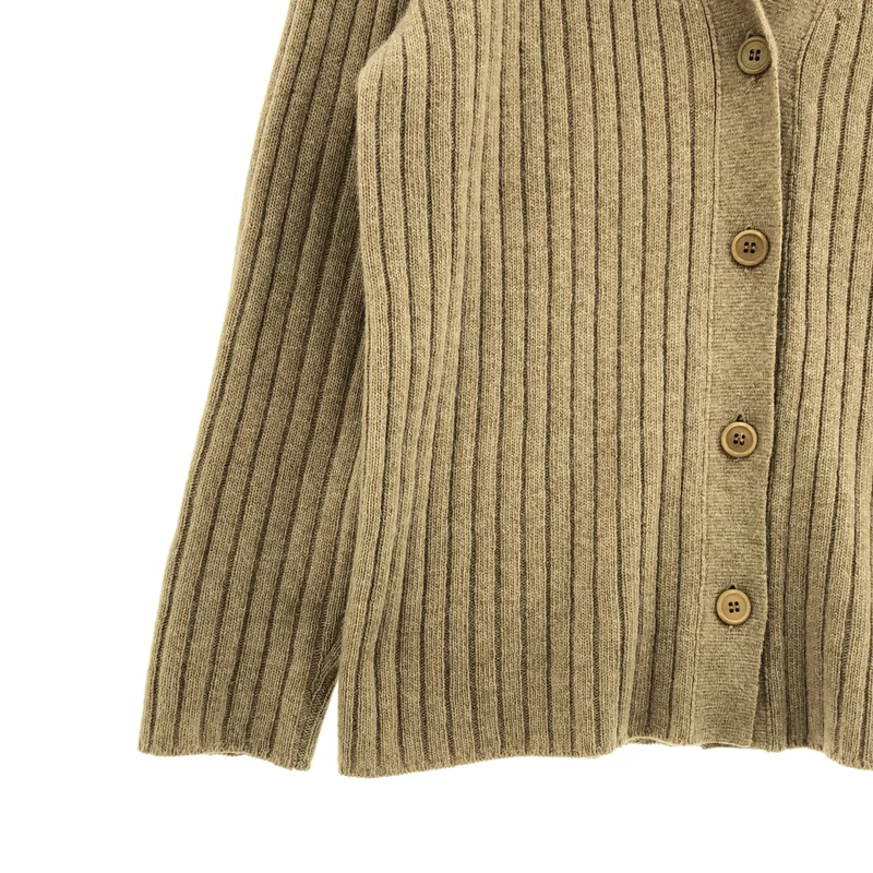 Max Mara / マックスマーラ | ウール リブニットカーディガン | M | レディース