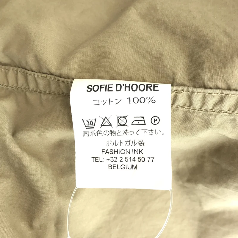 SOFIE D'HOORE / ソフィードール | コットン プルオーバーシャツ | 36 | レディース