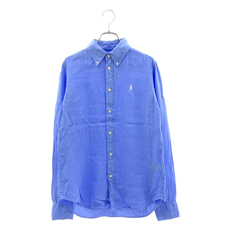 RALPH LAUREN / ラルフローレン | RELAXED FIT リネン ボタンダウンシャツ | M | レディース