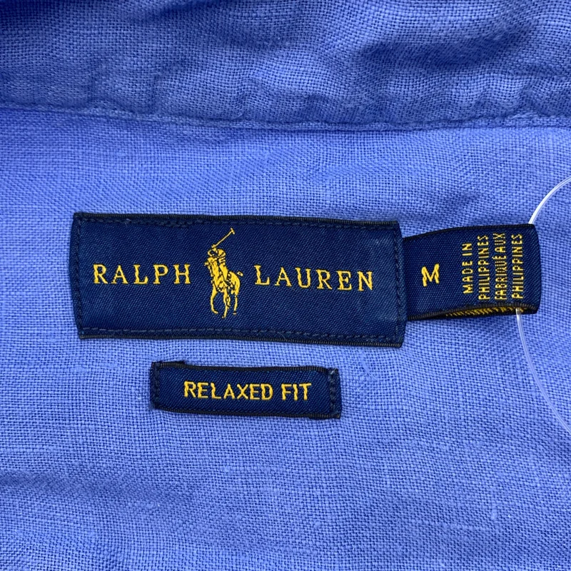 RALPH LAUREN / ラルフローレン | RELAXED FIT リネン ボタンダウンシャツ | M | レディース