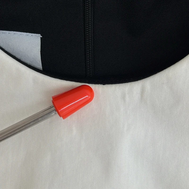 MM6 Maison Margiela / エムエムシックスメゾンマルジェラ | ウール混 変形襟 ギャザーワンピース | 38 | レディース
