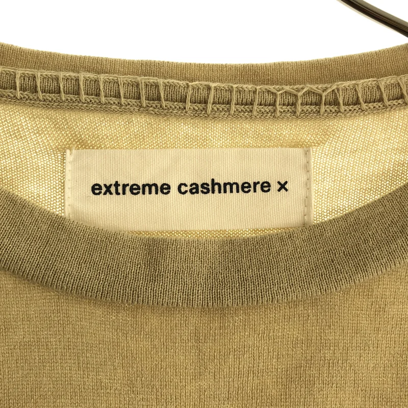 extreme cashmere / エクストリームカシミヤ | コットン カシミヤ クルーネックカットソー | F | レディース