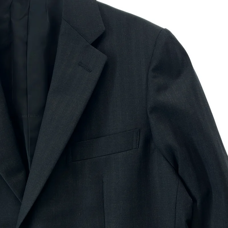 COMME des GARCONS HOMME DEUX / コムデギャルソンオムドゥ | 2025AW | ストライプ シングルブレスト テーラードジャケット / ロゴ総裏地 | S | メンズ