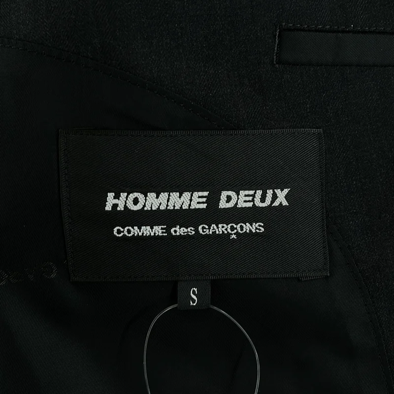 COMME des GARCONS HOMME DEUX / コムデギャルソンオムドゥ | 2025AW | ストライプ シングルブレスト テーラードジャケット / ロゴ総裏地 | S | メンズ