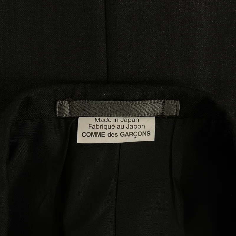 COMME des GARCONS HOMME DEUX / コムデギャルソンオムドゥ | 2025AW | ストライプ シングルブレスト テーラードジャケット / ロゴ総裏地 | S | メンズ