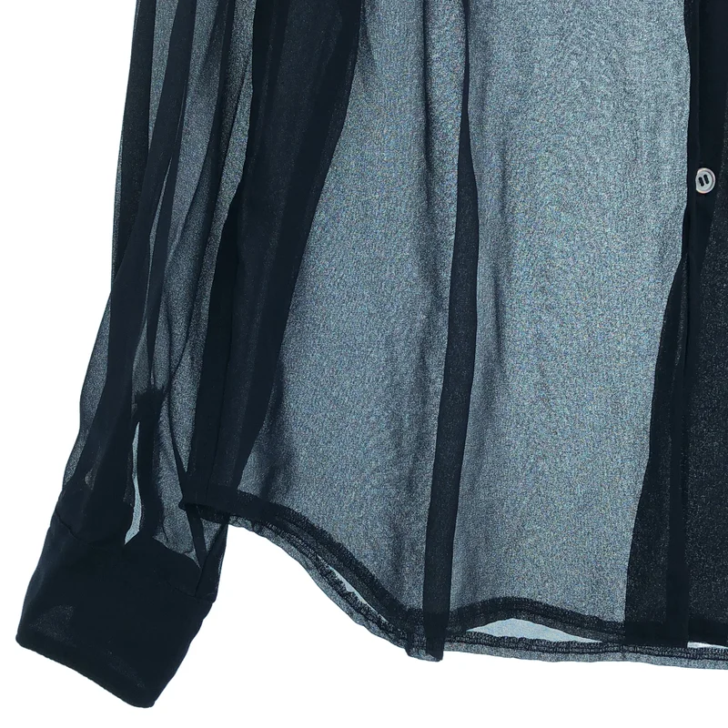 COMME des GARCONS / コムデギャルソン | 2016SS | フリルドッキング シアーシャツ | M | レディース