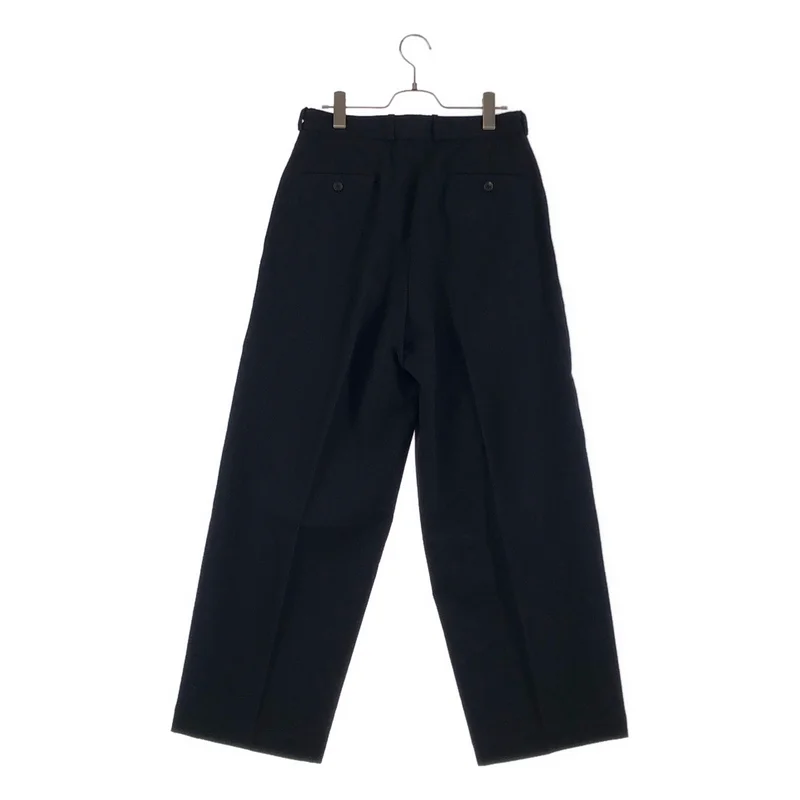 blurhms / ブラームス | 2024SS | Rough Wool Gabardine Trousers / ラフウール ギャバジン ワイドパンツ | 2 | メンズ