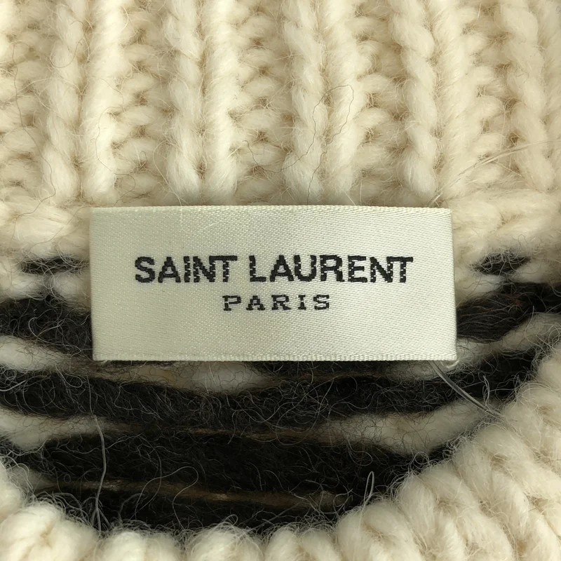 SAINT LAURENT PARIS / サンローランパリ | 2013AW | エディ期 モックネック ノルディックニット | L | メンズ
