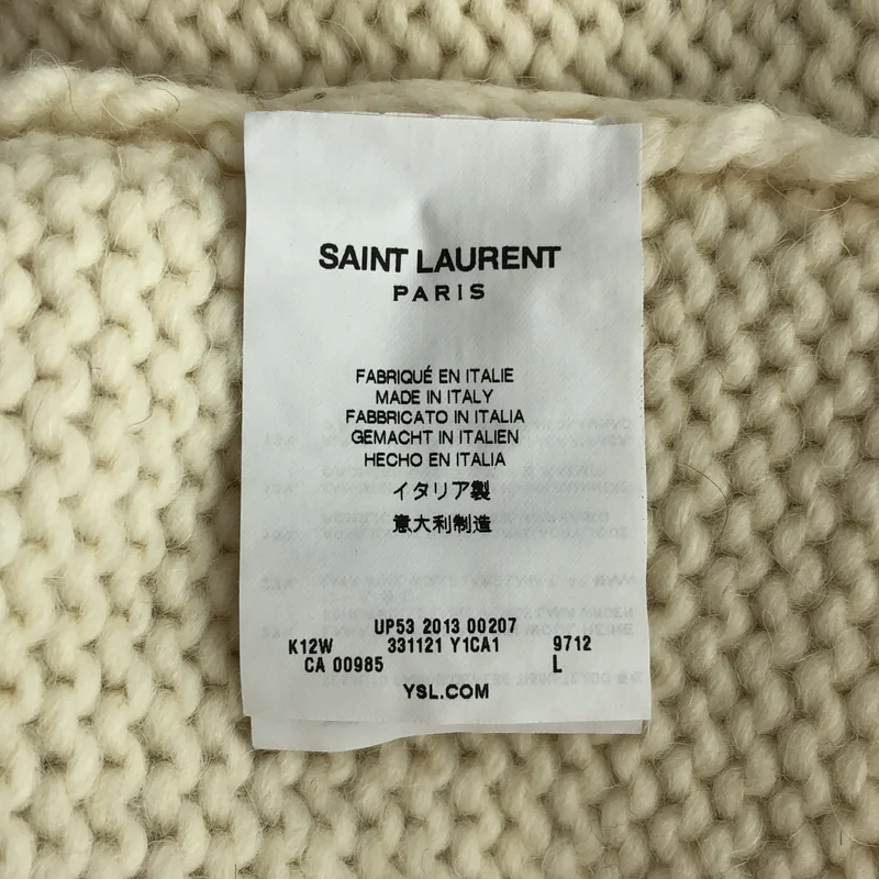 SAINT LAURENT PARIS / サンローランパリ | 2013AW | エディ期 モックネック ノルディックニット | L | メンズ