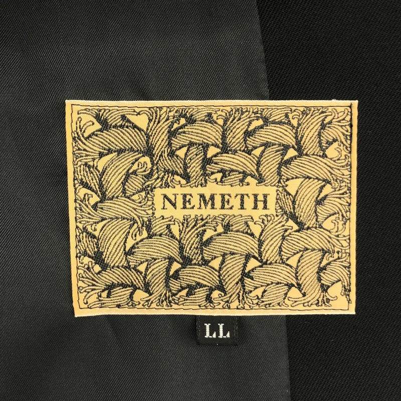 Nemeth / ネメス | ウール アーミーサージ スタンドカラー ロングジャケット | LL | メンズ