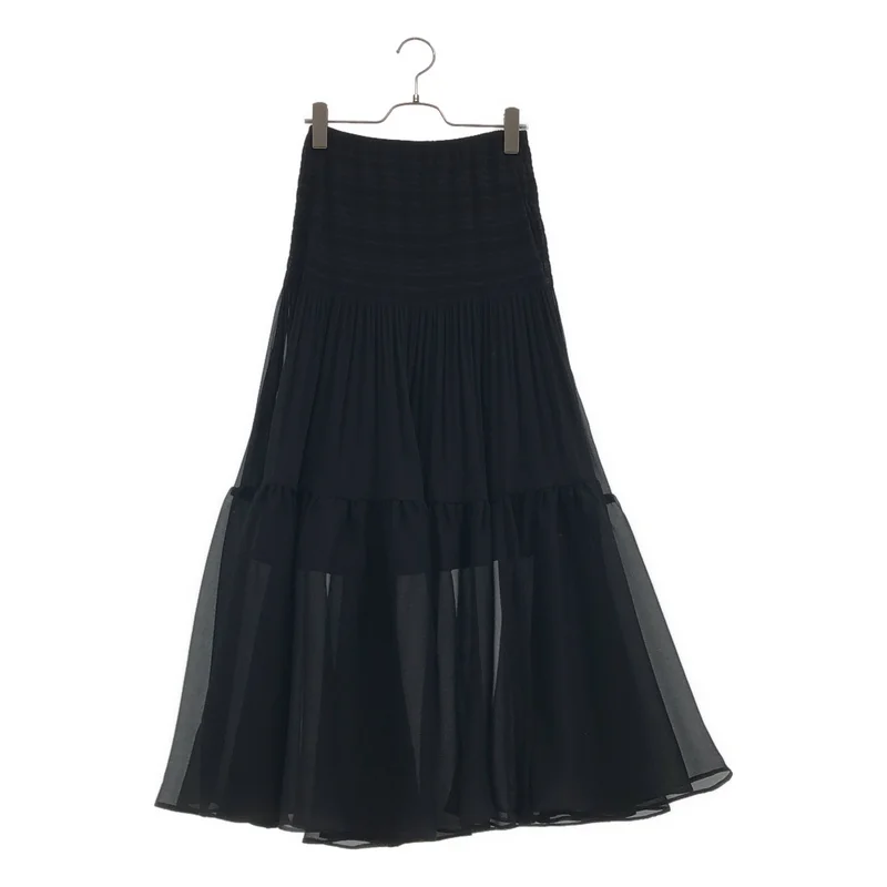Plage / プラージュ | 2025AW | Sheer Gather ロング スカート | 36 | レディース