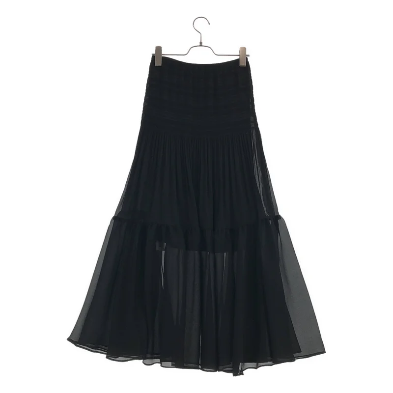 Plage / プラージュ | 2025AW | Sheer Gather ロング スカート | 36 | レディース