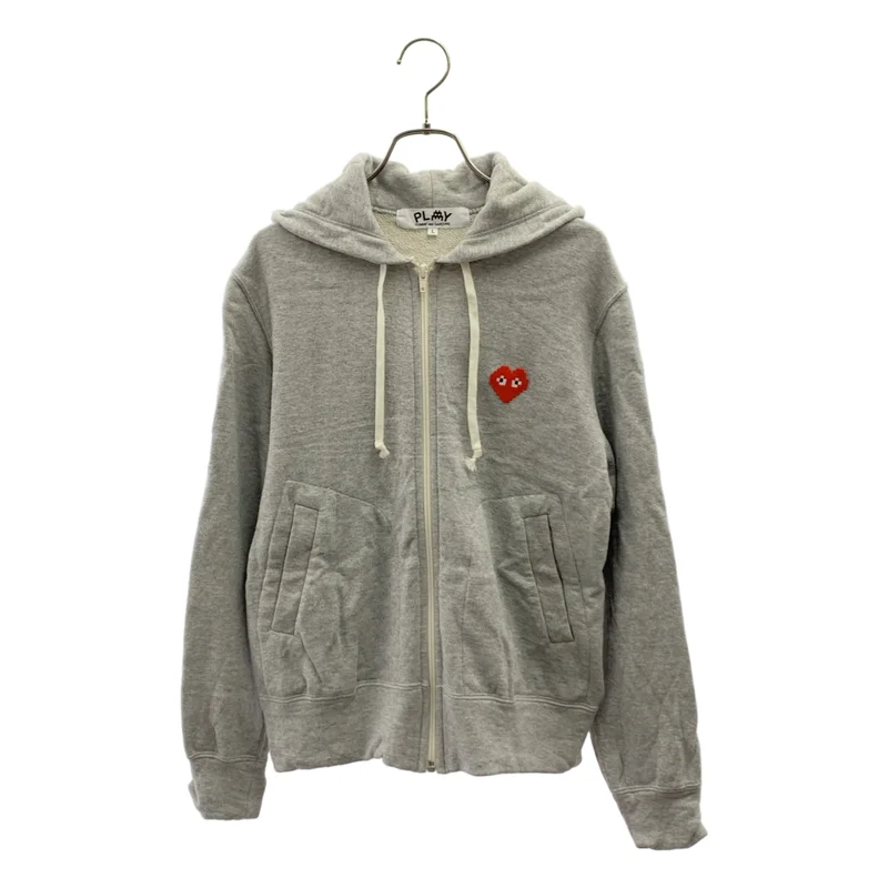 PLAY COMME des GARCONS / プレイコムデギャルソン | インベーダー ハートパッチ ジップパーカー | L | レディース
