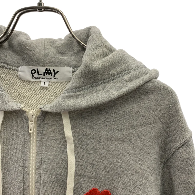 PLAY COMME des GARCONS / プレイコムデギャルソン | インベーダー ハートパッチ ジップパーカー | L | レディース