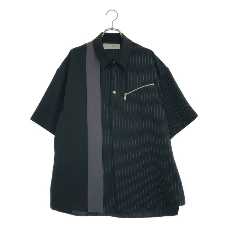 CULLNI / クルニ | 2025SS | Double Satin Bi Color Short Sleeve Shirt シャツ_半袖 | 1 | メンズ