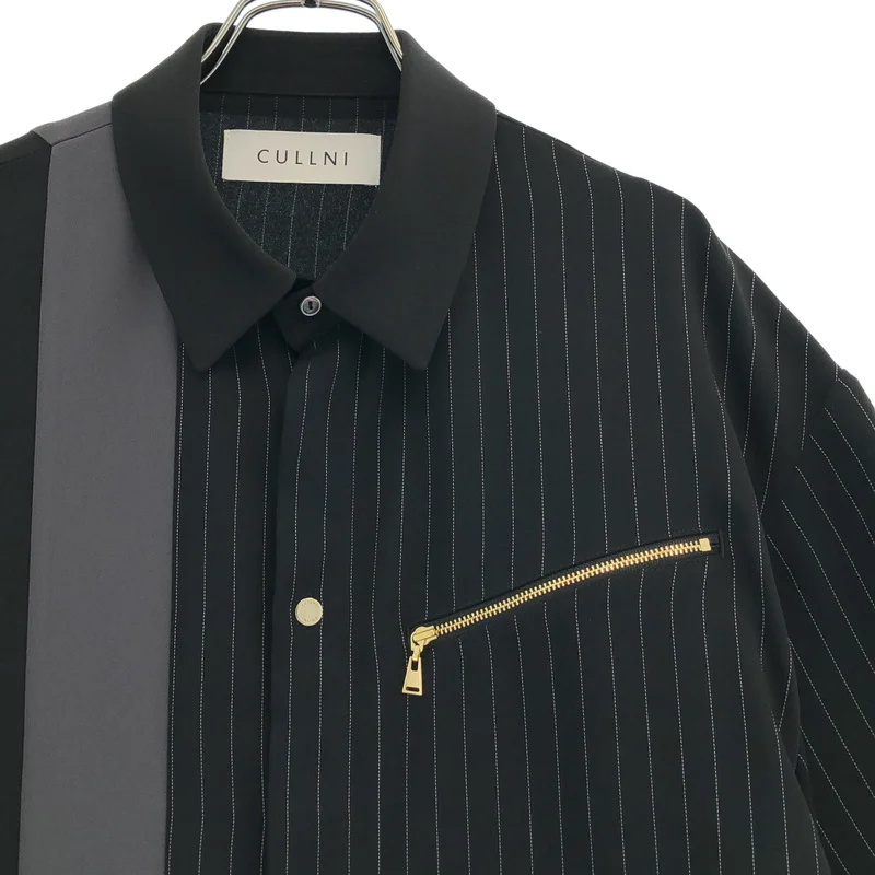 CULLNI / クルニ | 2025SS | Double Satin Bi Color Short Sleeve Shirt シャツ_半袖 | 1 | メンズ