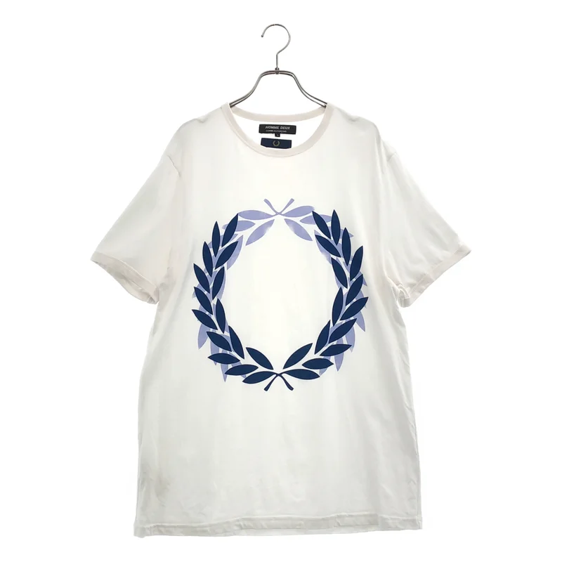 COMME des GARCONS HOMME DEUX / コムデギャルソンオムドゥ | 2021SS | × FRED PERRY / フレッドペリー / コットン ロゴプリント コラボTシャツ | L | メンズ