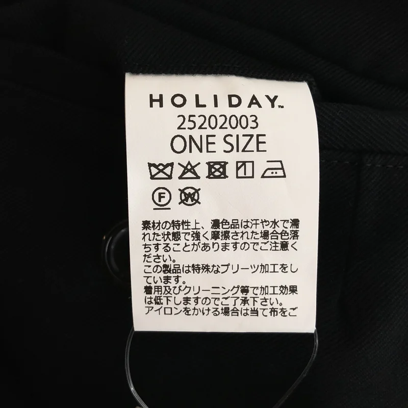HOLIDAY / ホリデイ | 2025AW | WOOL TWILL DRAWSTRINGS SUPER WIDE PANTS パンツ | ONE SIZE | レディース