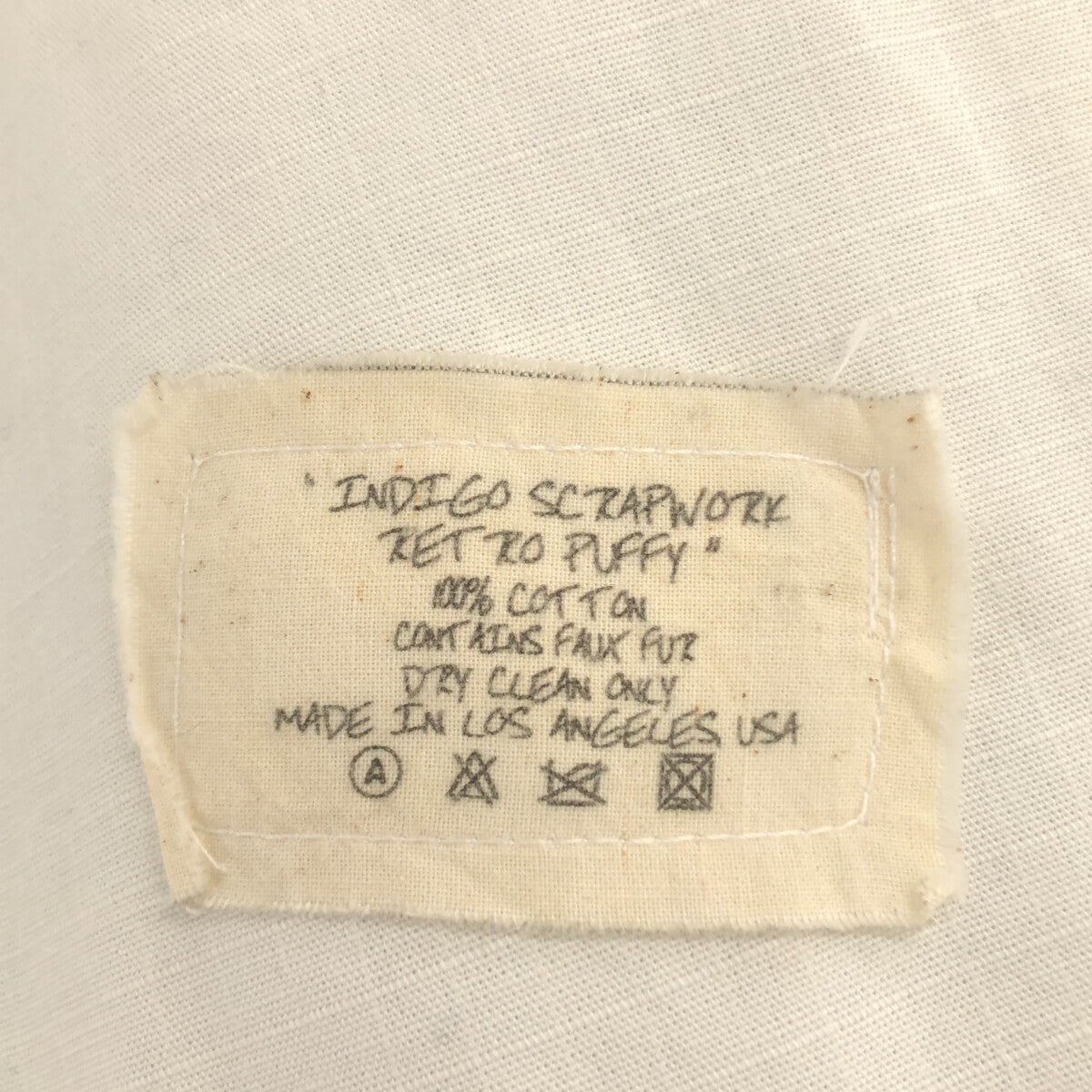 GREG LAUREN / グレッグローレン | INDIGO SCRAP WORK RETRO PUFFY