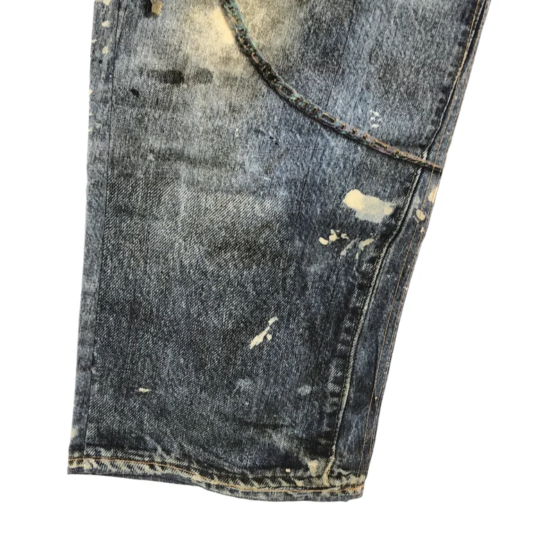 Acne Studios / アクネストゥディオズ | 1981M トロンプルイユ キーチェーンプリント ルーズフィットデニムパンツ | 46 | メンズ