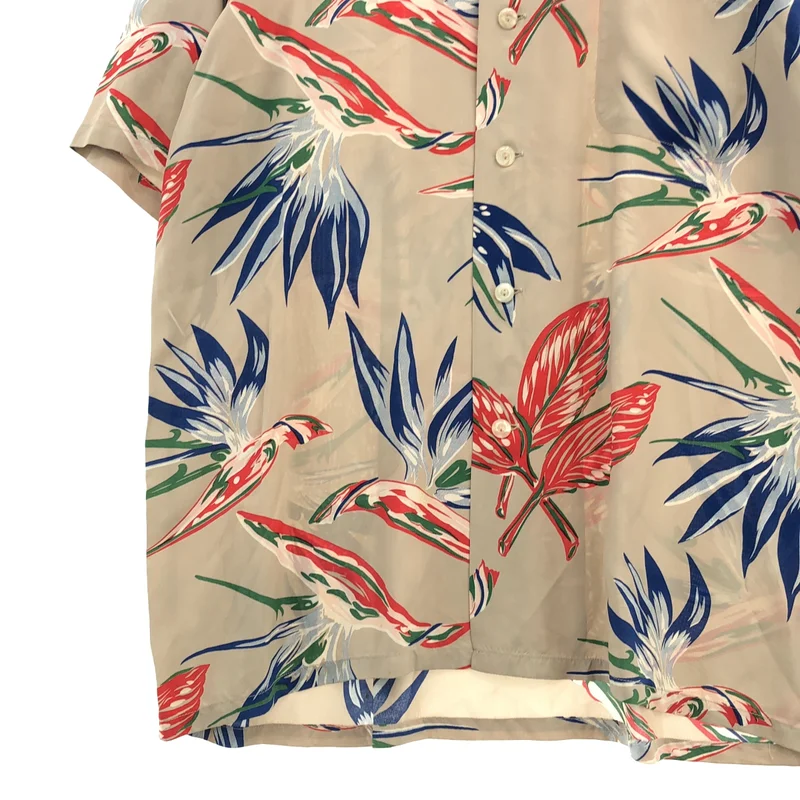 KEONI OF HAWAII SUN SURF / ケオニオブハワイサンサーフ | 総柄 レーヨン アロハシャツ | L | メンズ