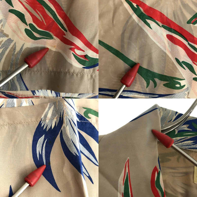 KEONI OF HAWAII SUN SURF / ケオニオブハワイサンサーフ | 総柄 レーヨン アロハシャツ | L | メンズ