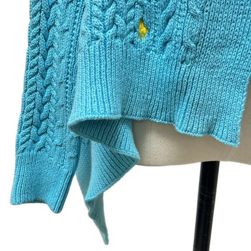 RALPH LAUREN / ラルフローレン | コットン ケーブル ボタンレス カーディガン | 160 | レディース