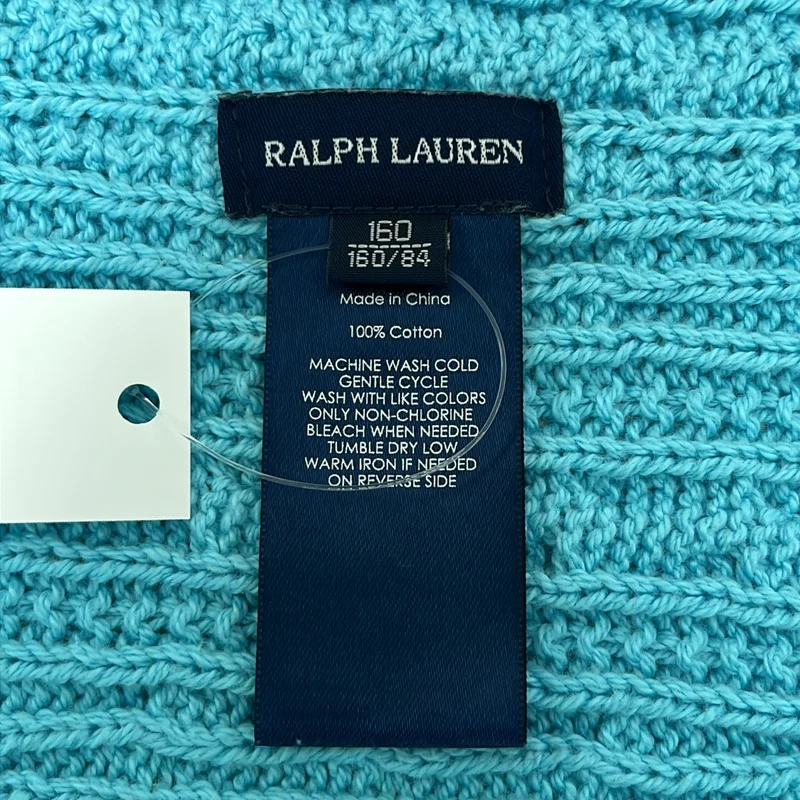 RALPH LAUREN / ラルフローレン | コットン ケーブル ボタンレス カーディガン | 160 | レディース