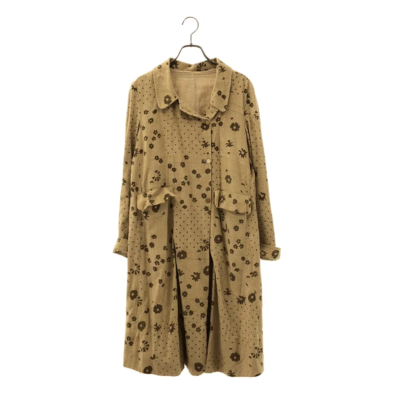 pero / ペロ | コットン プリント ロングコート | 38 | レディース