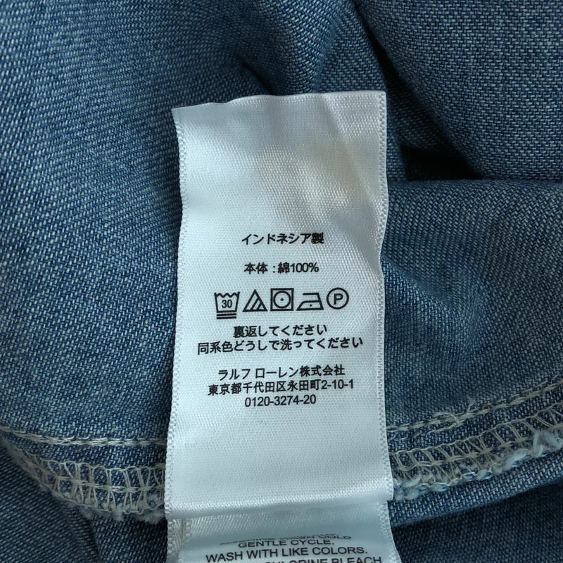 POLO RALPH LAUREN / ポロラルフローレン | デニム ノースリーブワンピース | 2 | レディース