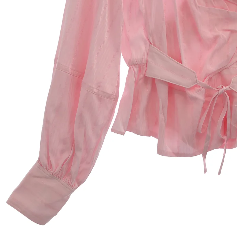 FETICO / フェティコ | Rosejaquard stripsailor collar blouse シャツ | 38 | レディース