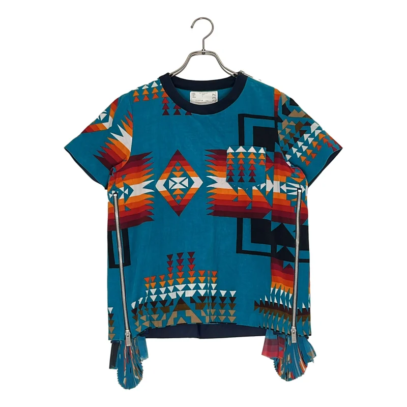 sacai / サカイ | × pendleton コーデュロイ ポケットサイドジッププリーツ トップス | 1 | レディース