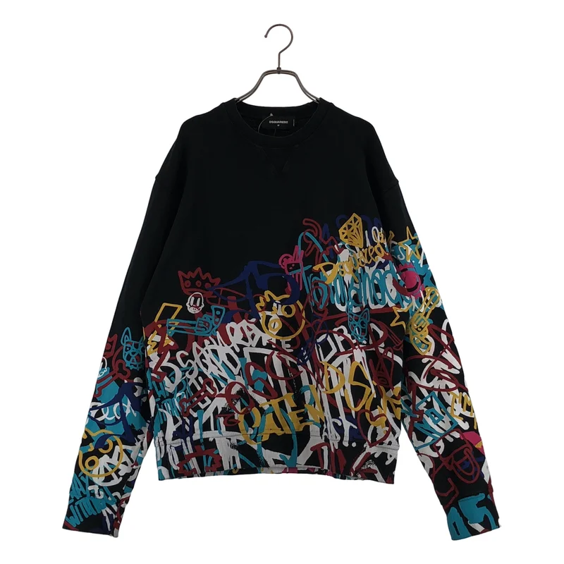 DSQUARED2 / ディースクエアード | コットン プリント加工 トレーナー | M | メンズ
