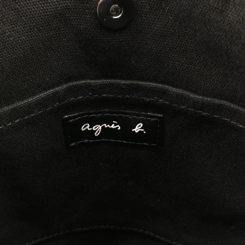 Agnes b. / アニエスベー | キャンバス レザー切替 ショルダーバッグ |
