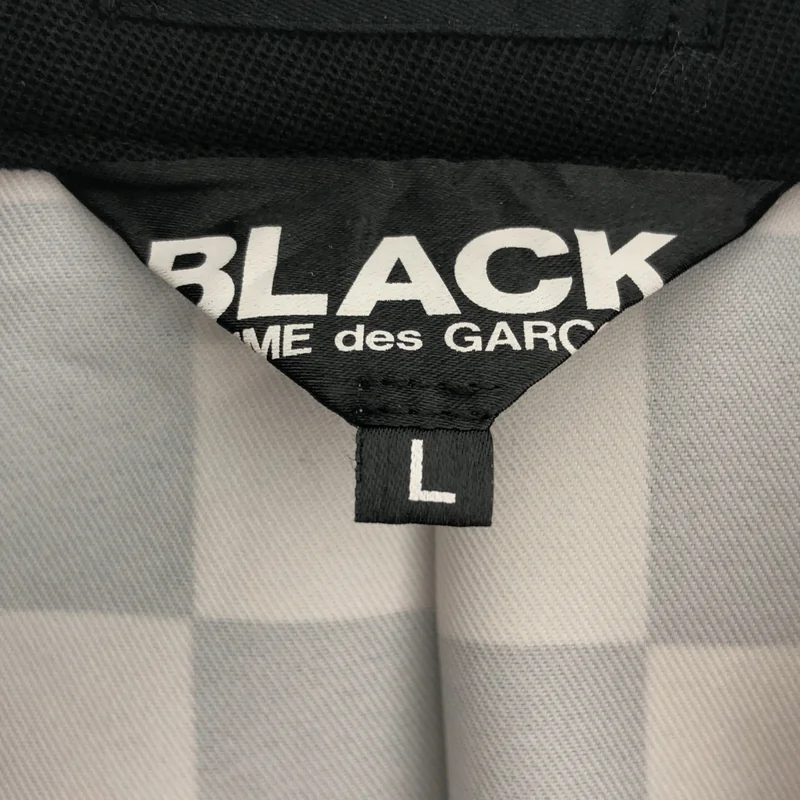 BLACK COMME des GARCONS / ブラックコムデギャルソン | 2023SS | ウール混 シワ加工 チェックレイヤード テーラードジャケット | L | メンズ
