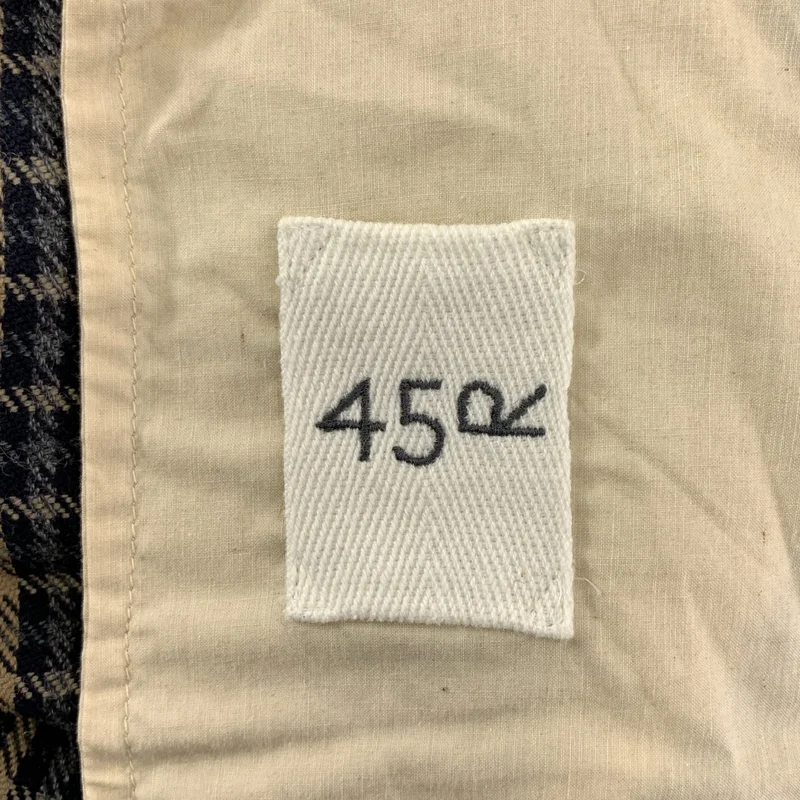 45r / フォーティファイブアール | ウールサージのチェックイージーワイドパンツ | 3 | レディース