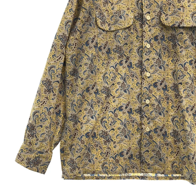 Engineered Garments / エンジニアドガーメンツ | Classic Shirt  Cotton paisley / 総柄 オーバーシルエット オープンカラー シャツ | S | メンズ