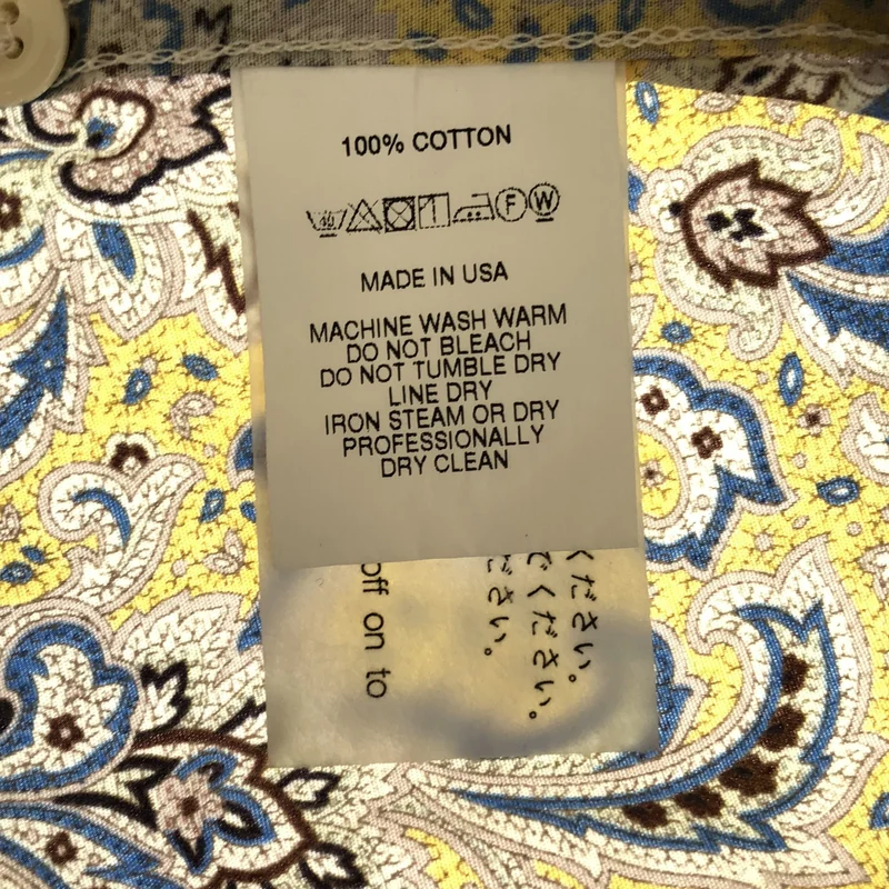 Engineered Garments / エンジニアドガーメンツ | Classic Shirt  Cotton paisley / 総柄 オーバーシルエット オープンカラー シャツ | S | メンズ