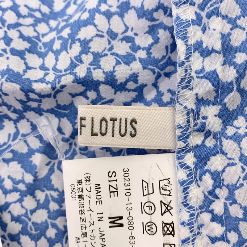 HOUSE OF LOTUS / ハウスオブロータス | 総柄 フリル シャツ ブラウス | M | レディース