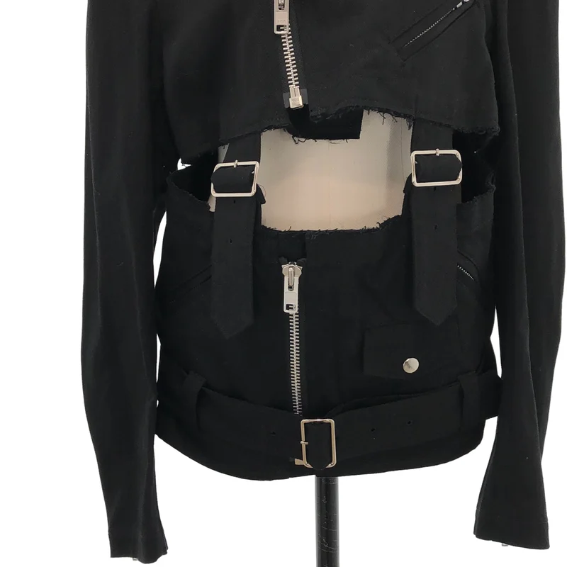 BLACK COMME des GARCONS / ブラックコムデギャルソン | 2021SS | ライダースジャケット | M | レディース