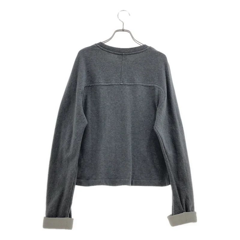 DRIES VAN NOTEN / ドリスヴァンノッテン | ロールアップ クルーネックスウェット | XS | レディース