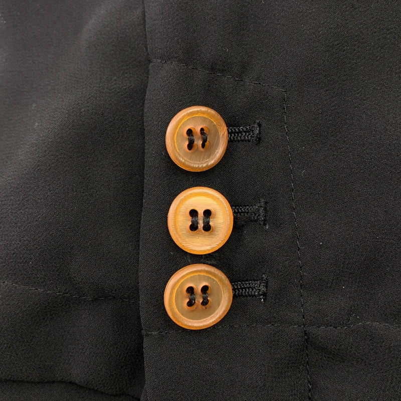 COMME des GARCONS / コムデギャルソン | 2018AW | ポリエステル 変形 シアー ドッキング カットオフ 丸襟  ジャケット | S | レディース