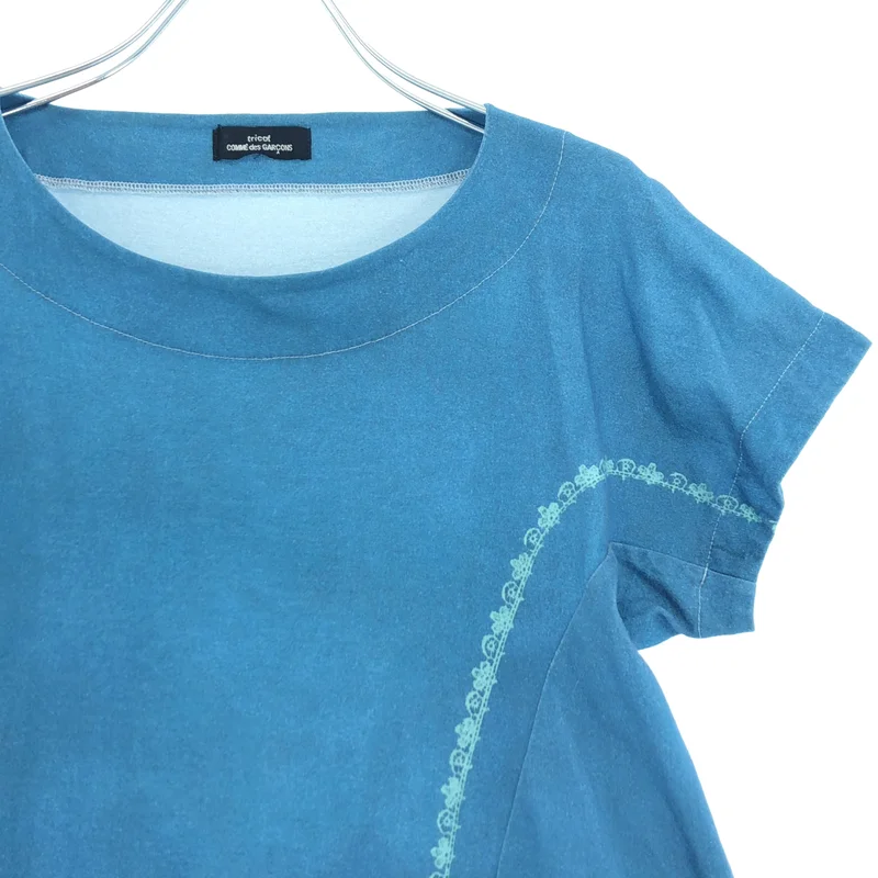 tricot COMME des GARCONS / トリココムデギャルソン | 2015SS | コットン 切替 プリント Tシャツ | S | レディース