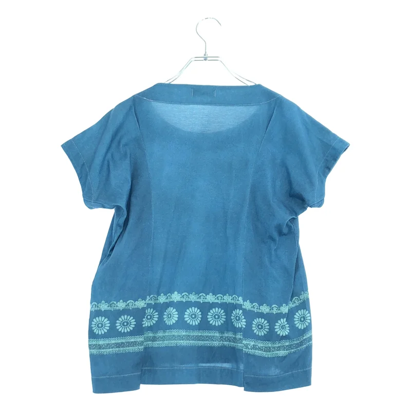 tricot COMME des GARCONS / トリココムデギャルソン | 2015SS | コットン 切替 プリント Tシャツ | S | レディース