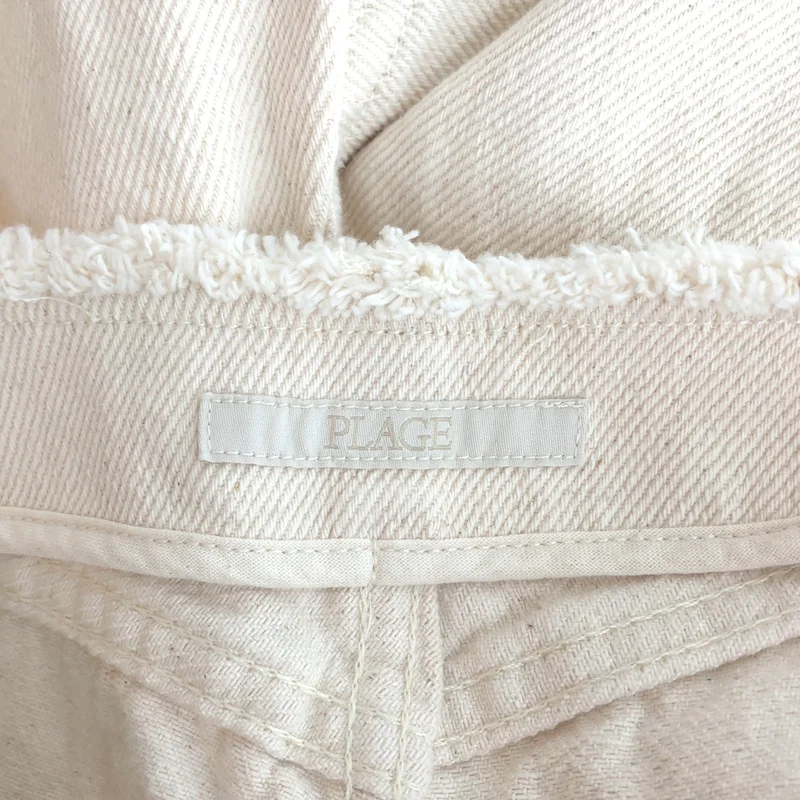 Plage / プラージュ | 2026SS | Plage Ecru cotton デニムパンツ | 38 | レディース