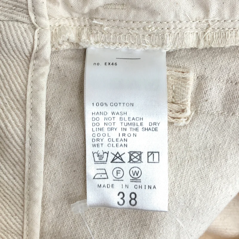 Plage / プラージュ | 2026SS | Plage Ecru cotton デニムパンツ | 38 | レディース