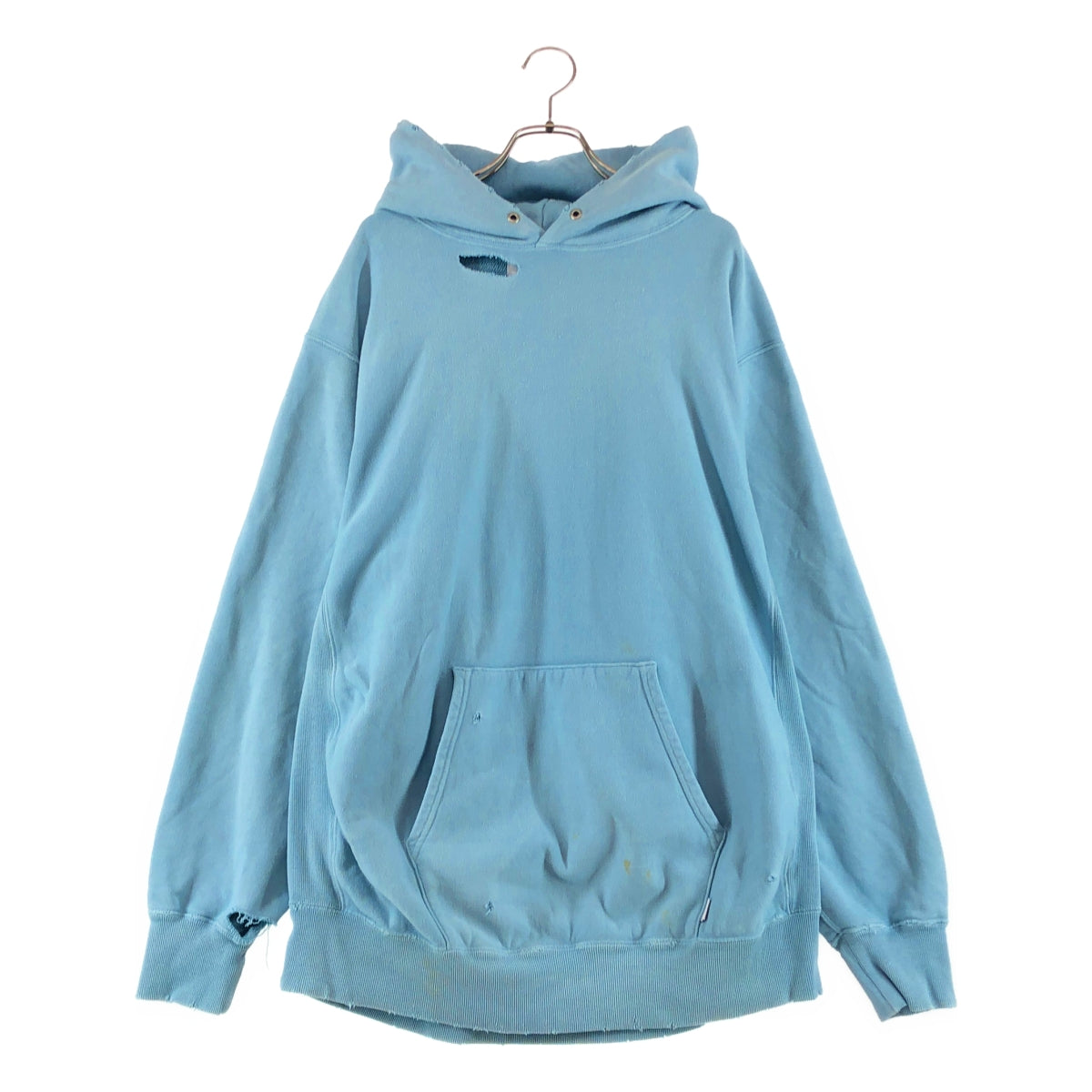 SUGARHILL / シュガーヒル | AGED HOODIE / エイジング加工 スウェット プルオーバー フーディ | 2 | MINT | メンズ SUGARHILL / シュガーヒル | AGED HOODIE / エイジング加工 スウェット