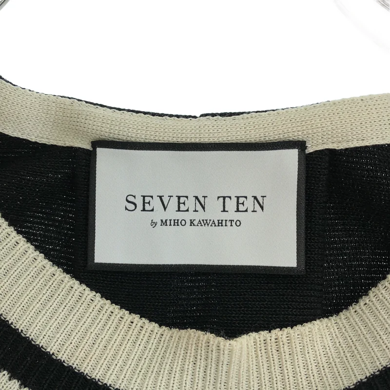 SEVEN TEN by MIHO KAWAHITO / セブンテンバイミホカワヒト | パイピング マントニット 3S207 | M | レディース