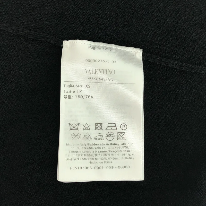 VALENTINO / ヴァレンティノ | コットン混 レース切り替え ハーフスリーブ ミニドレス | 1 | レディース